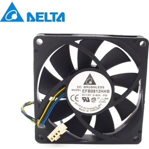 1pcs EFB0812HHB 8015 80mm 80*80*15 12V 0.40A PWM speed adjustable cooling fan