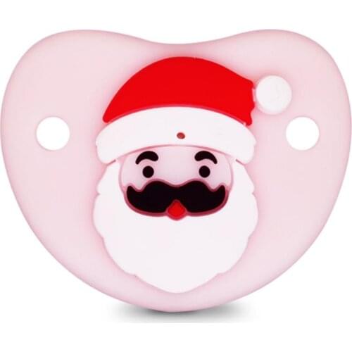2022 Cartoon Silicone Pacifier Christmas Cute Baby Nipple Bpa Free Toddler Infant Dummy Soother Newborn Santa Birthday Gift