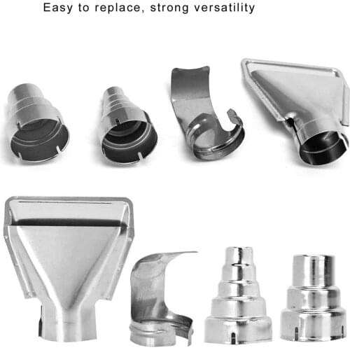 4pcs Heat gun nozzle hot air gun nozzles for building hair dryers spoon reflector scraper cone glass protection nozzle diameter