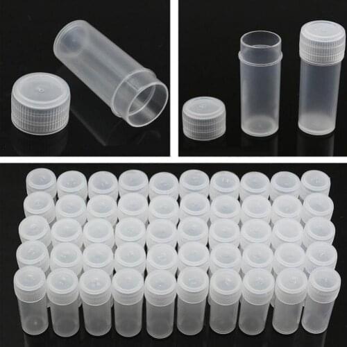 50% Hot Sale 50Pcs Transparent Medicine Pills Capsule Storage Box Bottle Organizer Container