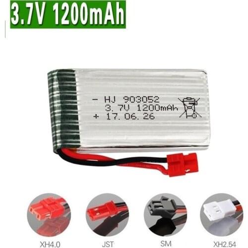 800mah/1200mAh 3.7v lipo Battery for SYMA X5 X5S X5C X5SC X5SH X5SW M18 H5P HQ898B HQ859B H11D H11C T64 T04 T05 F28 F29 T56 T57