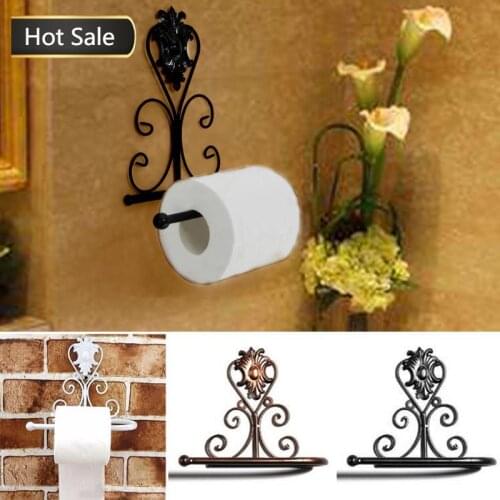 Bathroom Accessories Wall Mount Paper Towel Holder Toilet Roll Holder Creative Antique Toilet Roll Holder Home Bathroom Supplies