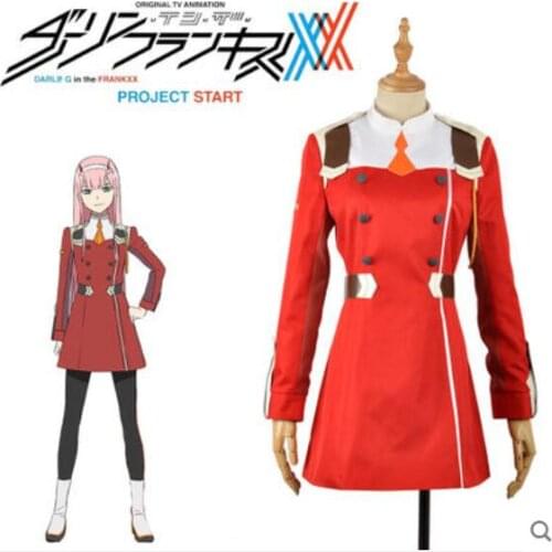 Anime DARLING in the FRANXX COSPLAY Zero Two COS Halloween Party COS uniform Costumes Free shipping