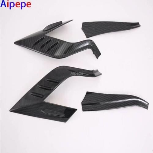 Auto Parts For Toyota RAV 4 RAV4 2019 2020 Chrome Rear Tail Light Trim Cover Frame Car Decoration Sticker Exterior Accessories