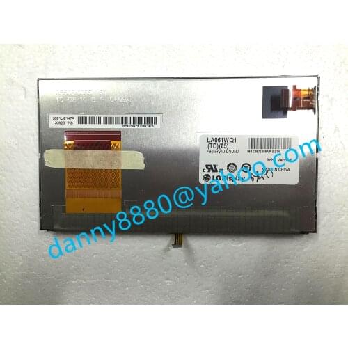Free shipping NEW LA061WQ1(TD)(02) LA061WQ1-TD05 LA061WQ1-TD02 Original 6.1 inch LCD Display Screen 480*272 TFT for Toyota Camry