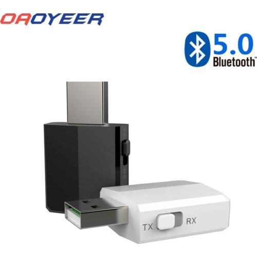 Oaoyeer Bluetooth 5.0 Receiver Transmitter USB Mini Stereo Audio 3.5mm Jack AUX RCA Adapter For TV PC Car Kit Wireless Adapter