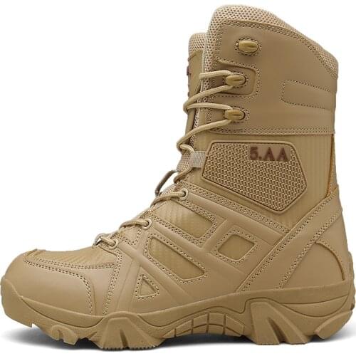 Military Ankle Boots Mens Outdoor Tactical Combat Man Army Hunting Work Boots For Male Shoes Hiking Special Force Desert Boots