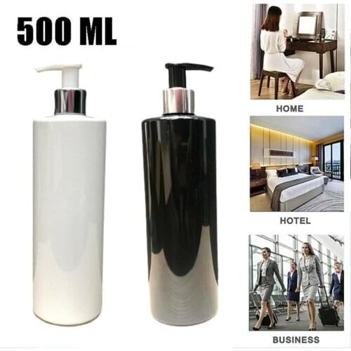 500Ml Liquid Soap Bottle Shampoo Bottle Lotion Pump Shower Holder Bottle Container Cleanser Empty Bottle