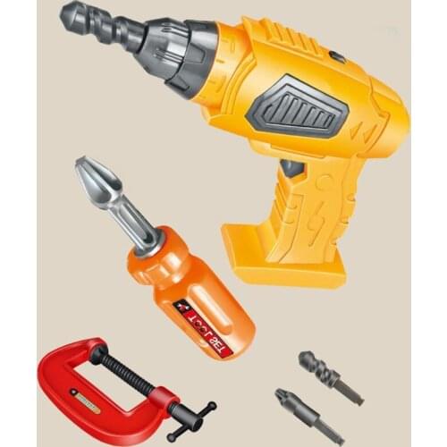 Kids Tool Set Toddler Tool Set Childrens Toolbox Toy Electric Drill Screw Screw Simulation Play House Repair Tool Set G2AE