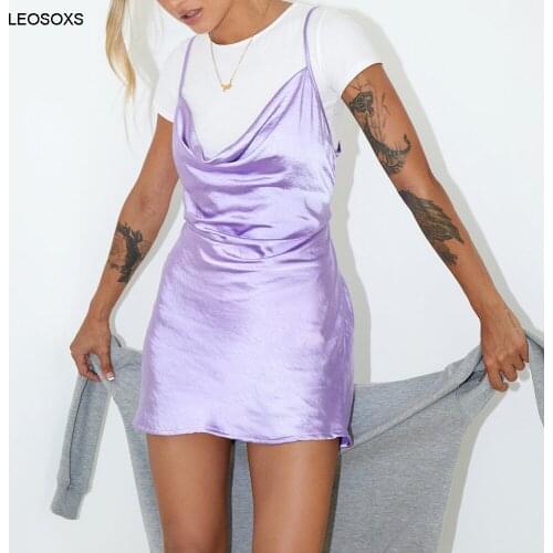 French Suspender Dress Summer Womens 2021 New Sexy Backless High End Temperament Slim Solid Color A-line Dress