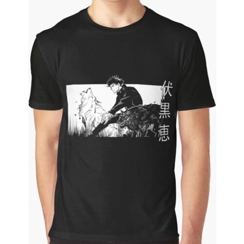 Jujutsu Kaisen Anime T-shirt Round Neck Tee Shirts Male