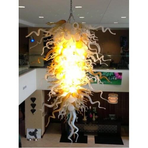 Creative Design Glass Chandelier Light Fixtures Hand Blown Glass Famous Home Art Decorative Shape Chandelier