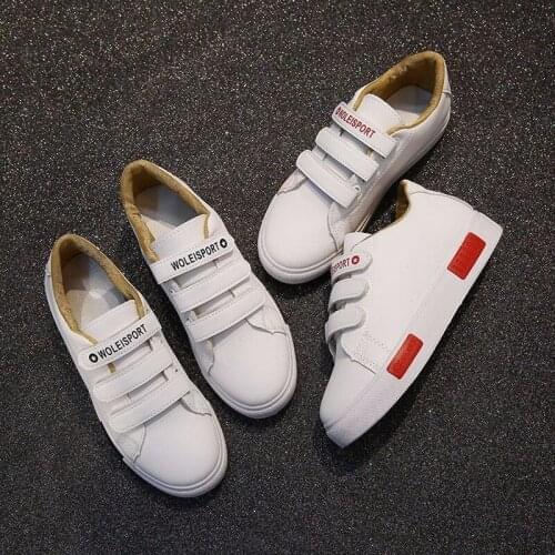 Sneakers Women Shoes Woman Flats 2020 Spring New Flat Platform Hook & Loop Casual Shoes Comfortable Breathable Solid White Shoes