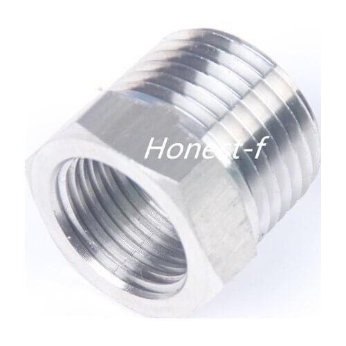 LTWFITTING Bar Production Stainless Steel 316 Pipe Hex Bushing Reducer Fittings 1/2" Male x 3/8" Female NPT Fuel Water Boat