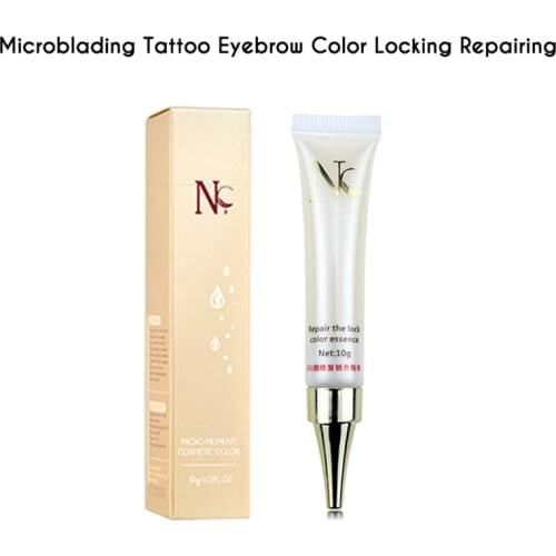 Microblading Eyebrow/Lip Tattoo Color Locking Essence Gel Semi-permanent Makeup Tattoo Repairing Agent Tattoo Supplies