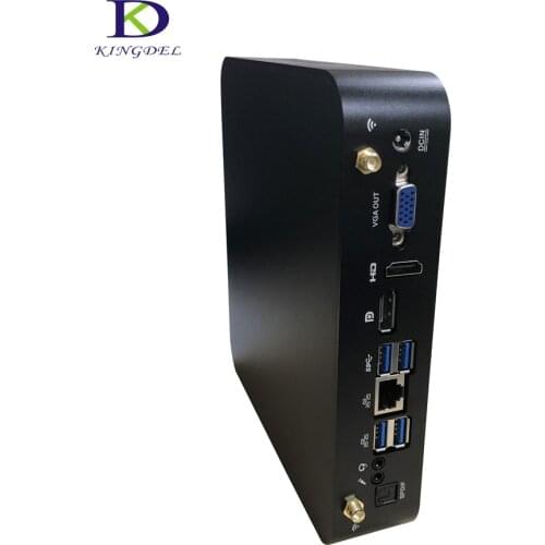 Quad Core 6MB Cache DDR4 Mini PC Intel Core i7 7th Gen 7700HQ with HDMI DP VGA Nuc HTPC windows 10 linux mini Computer 32G RAM