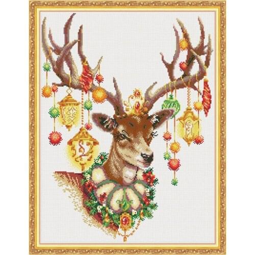 Animal pattern Elk 5D full drill diamond painting kit DIY round/square diamonds Rhinestone embroidery Christmas home decor gifts