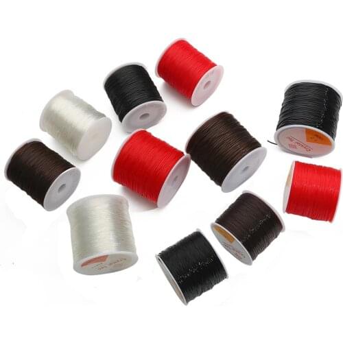 5-100M/Roll Strong High Elastic Crystal Beading Cord 0.4-1mm for Bracelets Stretch Thread String Necklace DIY Jewelry Making