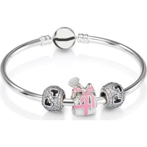 NEW 100% 925 Brand-New 1:1 Charm Attractive Gift Bracelet Set Appropriate Gift Valentine Gift Factory Direct