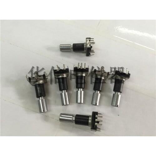 Original new 100% EC11 encoder with switch stepping 30 points 22MM round shaft