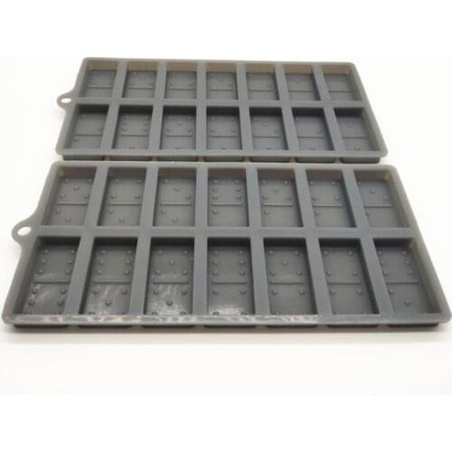 13MC Handmade Domino Game Play Silicone Molds Resin 28 DIY Dominoes Personlized Games Epoxy Resin Casting Mold Art Crafts