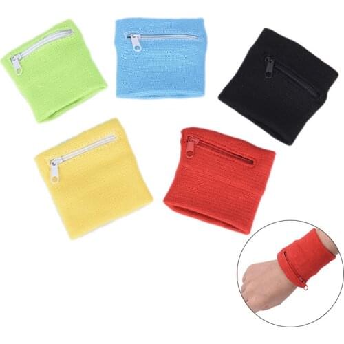 Zipper Wrist Wallet Pouch Running Sports Arm Band Bag For Key Card Storage Bag