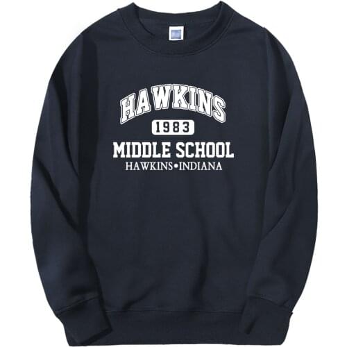 Stranger Things HAWKINS Sweatshirt Funny Creative Men Hoodies 2020 New Arrival Spring Winter Casual Tracksuit Fleece Sportswear