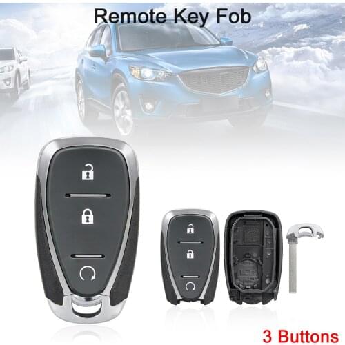 3 Buttons Smart Remote Key Shell Replacement Keys Fob Body Housing Fit for Chevrolet Cruze Malibu Camaro