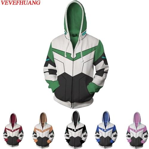 VEVEFHUANG Voltron Legendary Defender Lance Shiro jacket cosplay Princess Allura Costumes 3D Printing Sweatshirts Hooded sweater