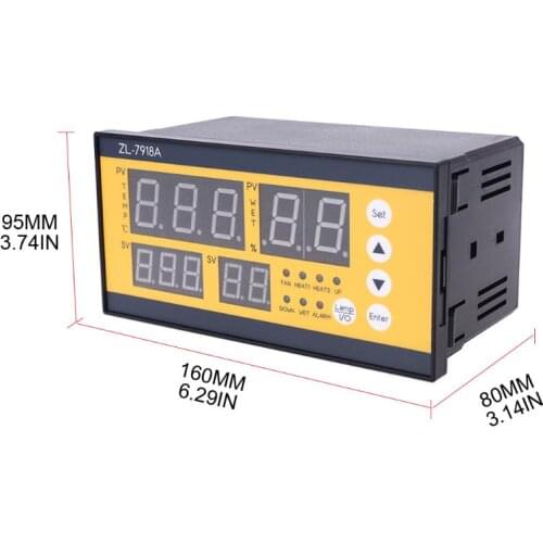 ZL-7918A Automatic Incubator Controller 100-240V LCD Tem Humidity Control XM 18 P0RE