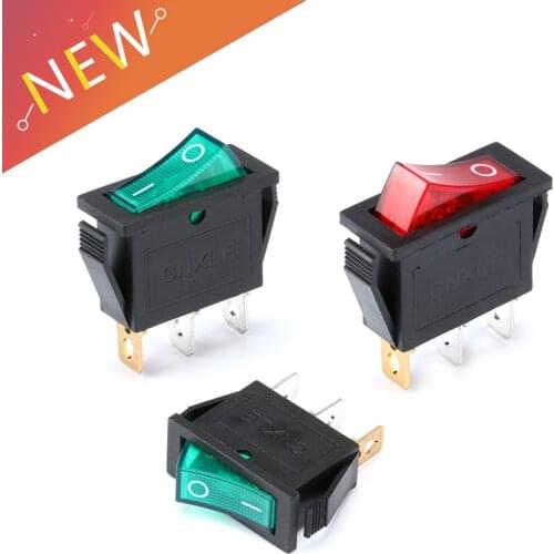 10Pcs On-Off 3Pin Rocker Switch 16A/20A 250V/125VAC