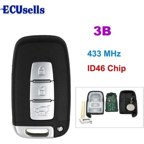3 Button Keyless Smart Remote key Fob 433MHz ID46 for Kia K2 K5 New Sportage