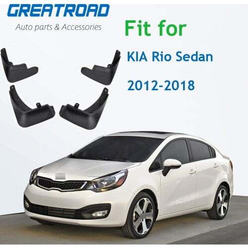 4Pcs Car Mud Flaps For KIA Rio Sedan 2012-2018 Mudflaps Splash Guards Mud Flap Front Rear Mudguards Fenders Auto Accessor