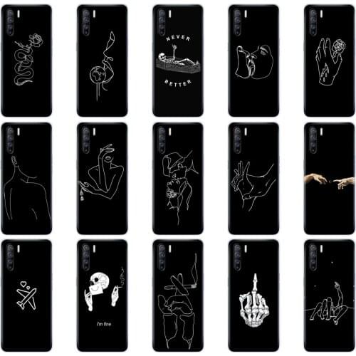 For OPPO Reno 3 Case 6.4" Soft Silicon TPU Back Phone Case Cover For OPPO Reno3 Global Bag OPPOReno3 Fundas CPH2043 Bumper Shell