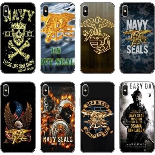 For Samsung Galaxy S10 Lite S9 S8 S7 S6 edge Plus S5 S4 Note 9 8 5 4 mini cover case Navy Seals