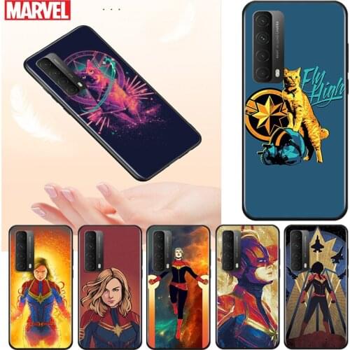 Captain Marvel For Huawei Y9S Y9A Y9 Y8P Y8S Y7P Y7A Y7 Y6S Y6 Y5P Y5 PRO Lite Prime 2020 2019 2018 Phone Case