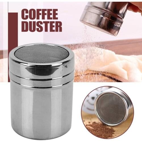 Stainless Steel Powder Dispenser Icing Sugar Cocoa Coffee Chocolate Powder Shaker Flour Duster Kitchen Filter Cooking Tools
