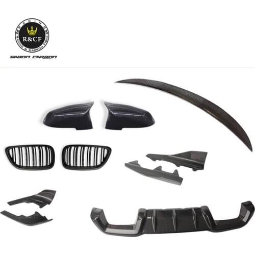 For BMW F87 M2 M performance bodykit Front lip side skirts diffuser spoiler grille mirror cover