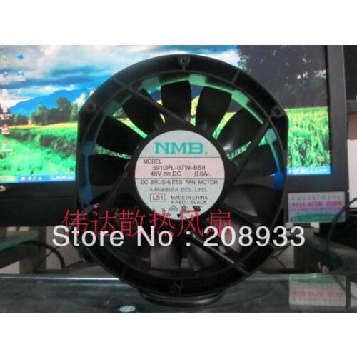 For NMB 17225 5910PL-07W-B58 48V 0.6A