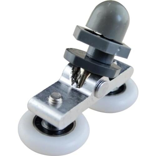 Double-Wheeled Fan-shaped shower room rotatable Rollers Arc glass door Roller Bathroom glass sliding door hanging wheel