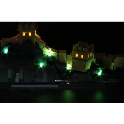 Led Light Up Kit For Architecture Great Wall of China Building Blocks Compatible With 21041 (Only LED Light, No Block Kit)