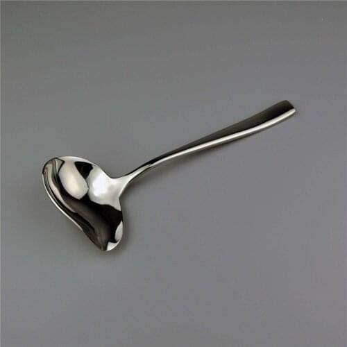 Stainless Steel Soup Sauce Spoon Small Soup Ladle Serving Spoon Creative Soup Porridge Sauce Spoon Delicate Cutlery Spoon Set