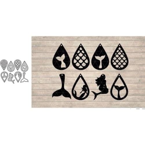 Metal Cutting Dies Mermaid for DIY Scrapbooking Album Paper Cards Decorative Crafts Embossing Die Cuts