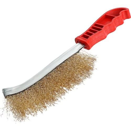 Rust Paint Metal Remover Multi Purpose Corrosion Brush Hand Copper Wire Brush Cleaning Tool
