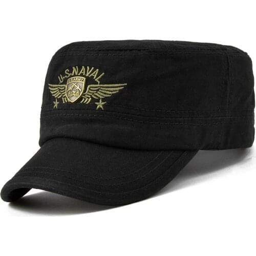 Fashion cotton baseball cap U.S.NAVAL embroidery Caps for Men Army Camouflage Flat Caps Bone Gorras Casquette Military hats