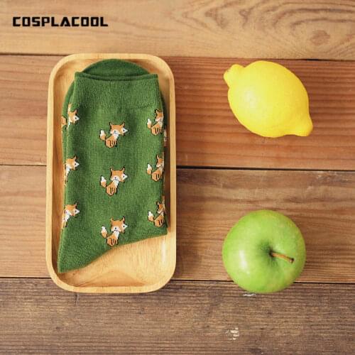 1 Pairs Chaussette Femme Cartoon Creative Novelty Animal Socks Women Cute Fashion Harajuku Calcetines Mujer Crew Funny Meias