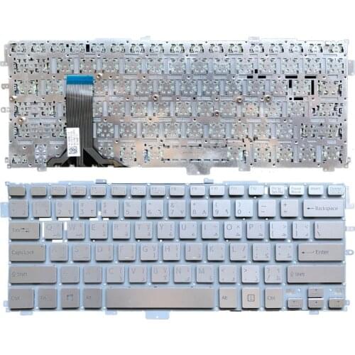 NEW Arabic Silver Laptop Keyboard FOR Sony VAIO Pro 13 SVP13 SVP13A SVP132 SVP1321 SVP132A 149243621