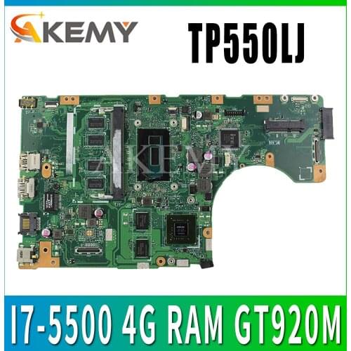New!Akemy for ASUS TP550LA TP550LJ TP550LD TP550LN motherboard mainboard100% Tested OK I7-5500 4G RAM GT920M