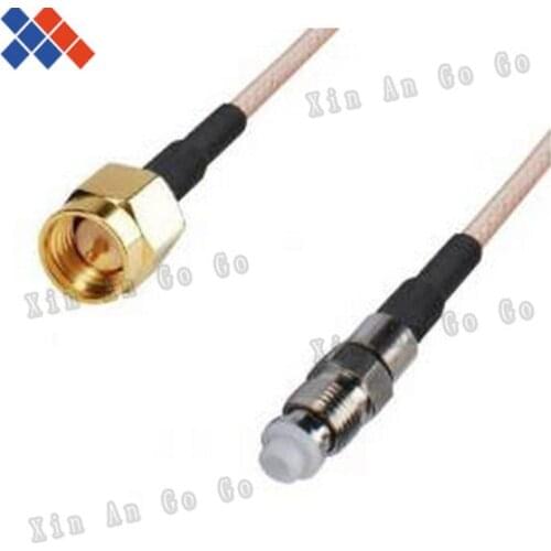 Wholesale 10pcs RF connector FME female to SMA male Straight type RG316 Pigtail Cable 15CM
