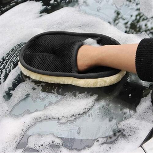 Car Wash Washing Gloves car Accessories for peugeot 207 107 polo renault captur toyota aygo opel astra h bmw f30 e36